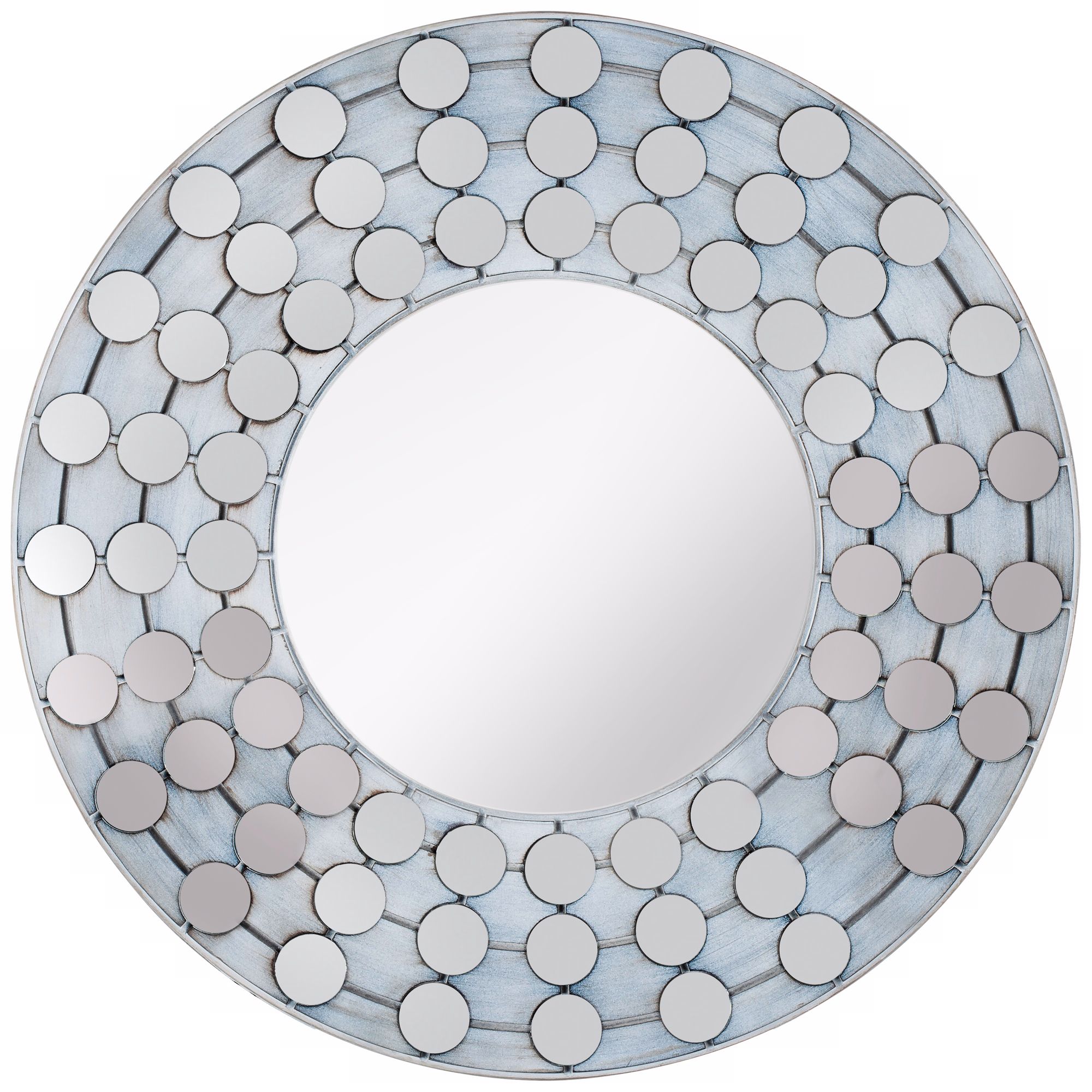 Cooper Classics Arden 31 1/4"W White Wash Wall Mirror