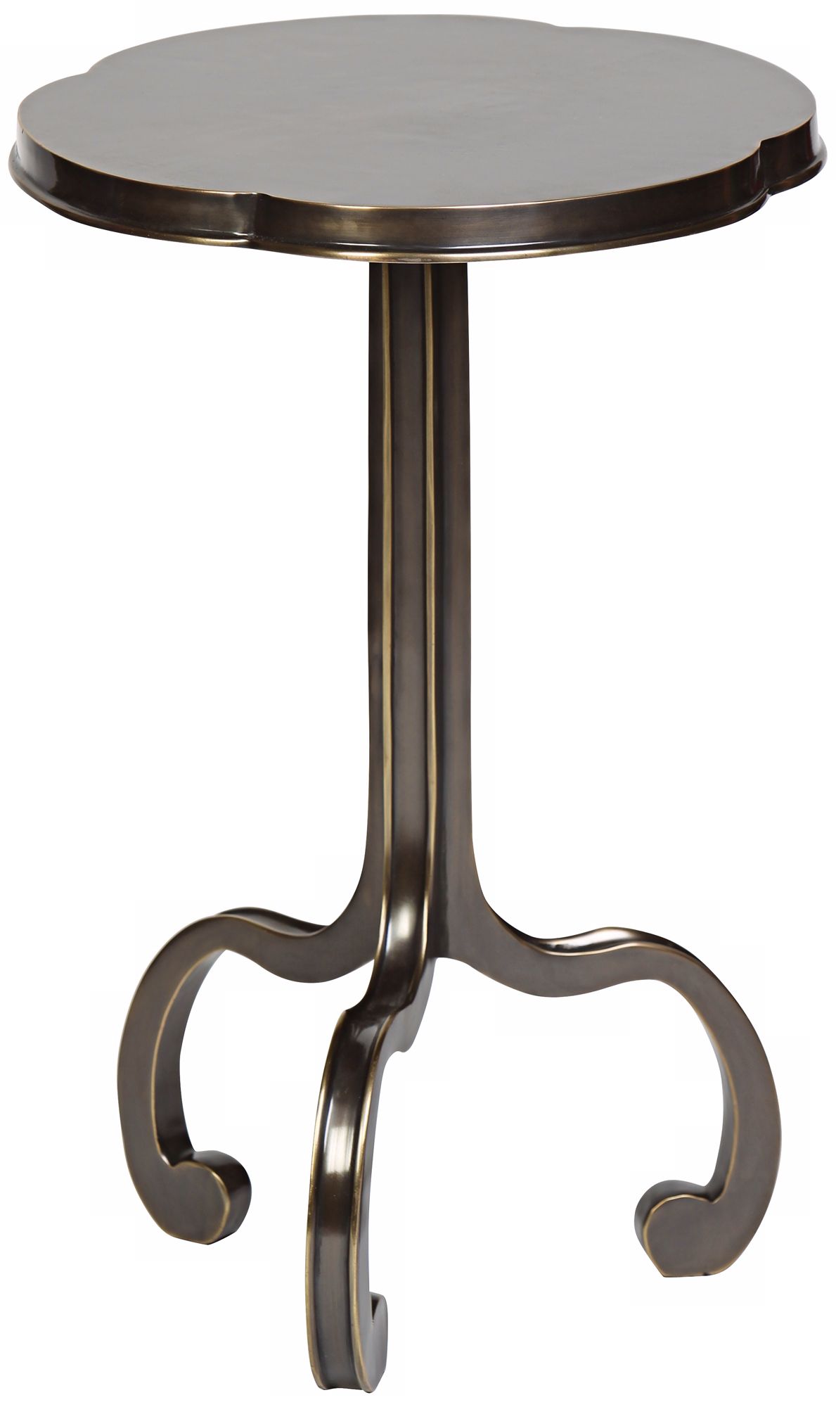 Cloverfield Antique Brass Accent Table