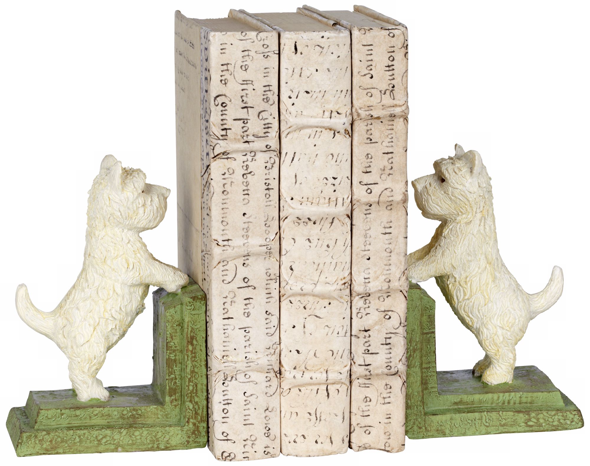 Cast Iron Westie Dog Bookends