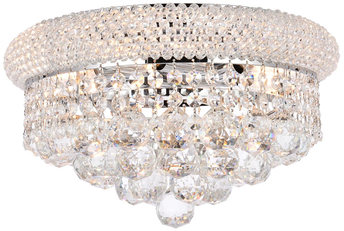 Primo 6-Light Royal Cut Crystal with Chrome Ceiling Light