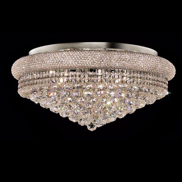 Primo 15-Light  Royal Cut Crystal and Chrome Ceiling Light