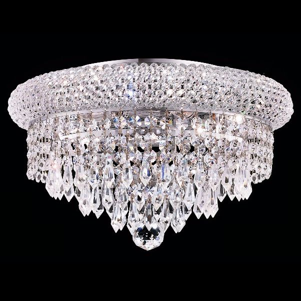 Primo Chrome 6-Light Royal Cut Crystal Ceiling Light