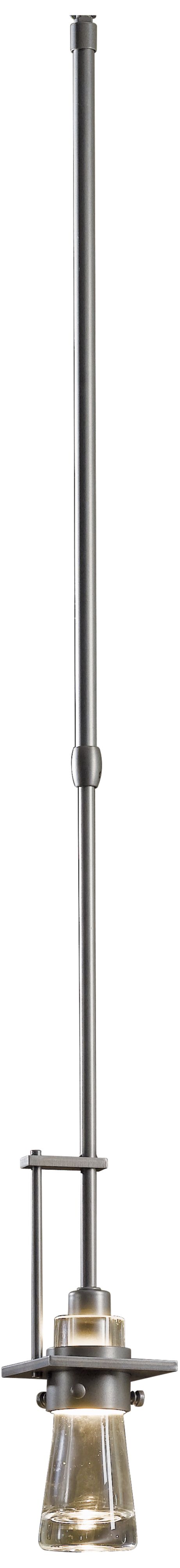 Hubbardton Forge Erlenmeyer 3 1/2" Wide Smoke Mini Pendant