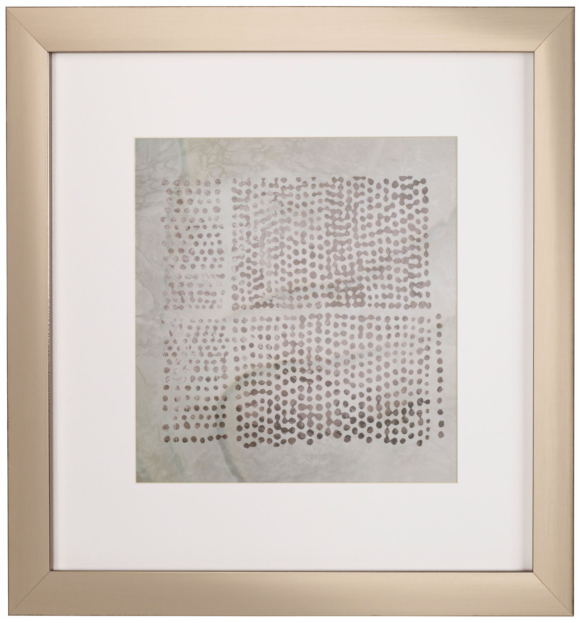 Tribal B Etched Lines 20 1/2" Square Framed Wall Art