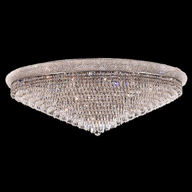 Primo Royal Cut Crystal 48" Wide Chrome Ceiling Light
