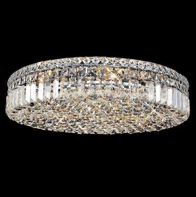 Maxim Collection 24"W Chrome and Crystal Ceiling Light