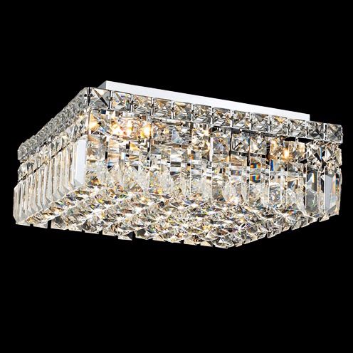 Maxim Collection 14" Square Crystal Ceiling Light