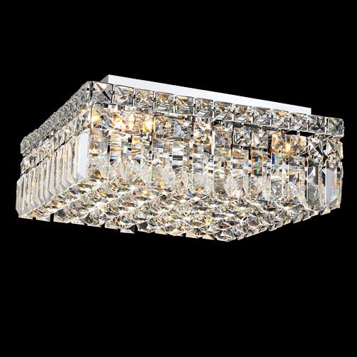 Maxim Collection 16" Square Crystal Ceiling Light