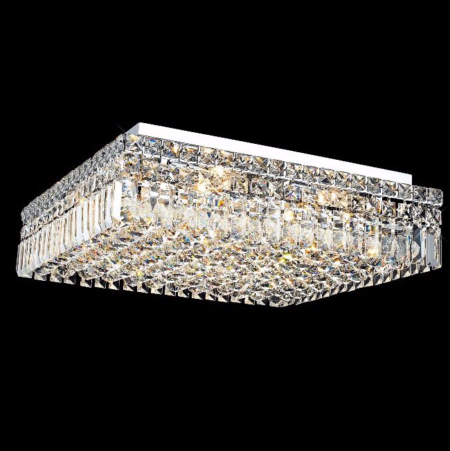 Maxim Collection 20" Square Crystal Ceiling Light
