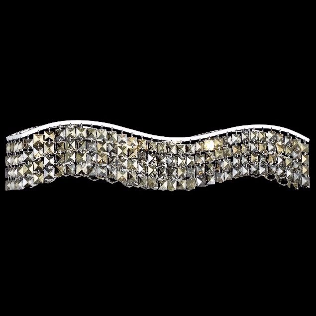 Contour 30" Wide Light Amber Crystal Bath Light