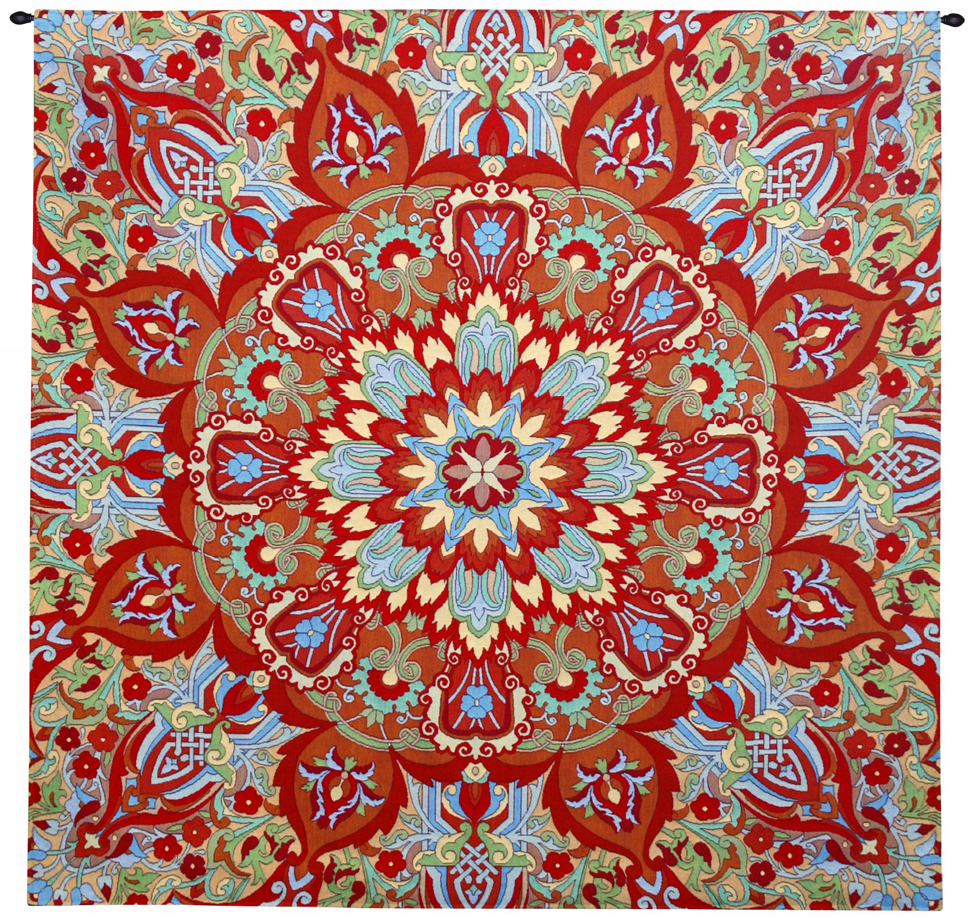 Rangoli Sunrise 52" High Tapestry with Hanging Rod