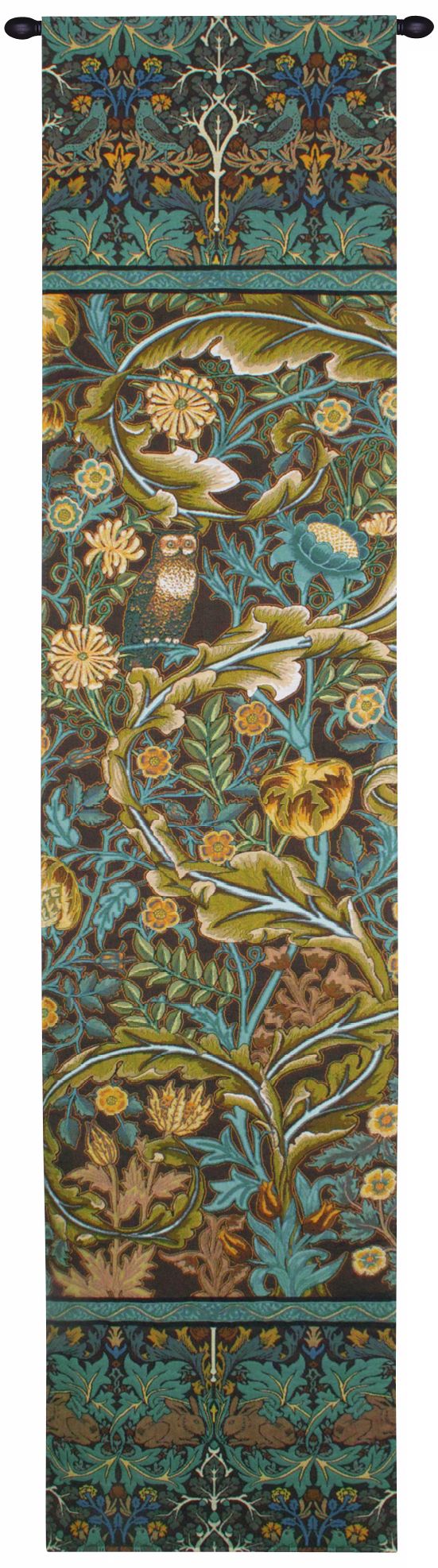 In the Blue Wood I 70" High Wall Tapestry with Hanging Rod