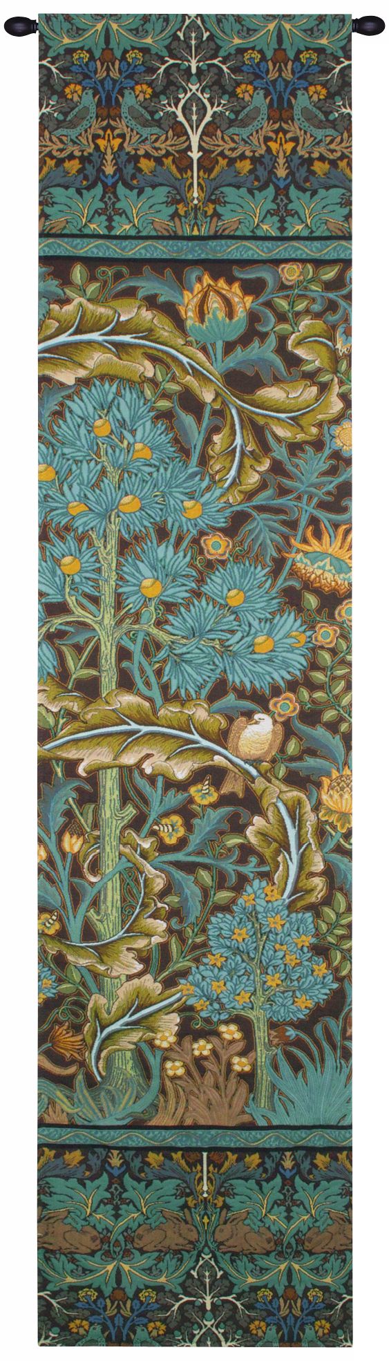 In the Blue Wood II 70" High Wall Tapestry with Hanging Rod