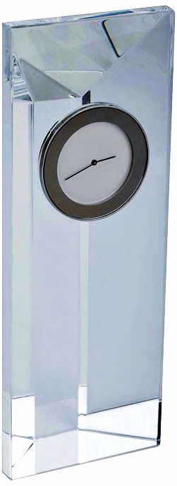 Reed and Barton Elan Crystal Desktop Clock