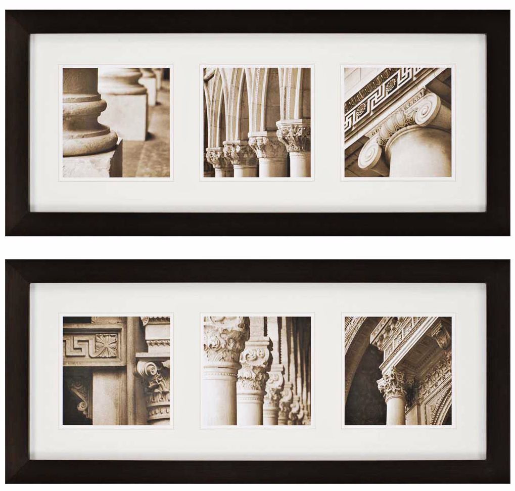 Architecturals Set of 2 38" Wide Framed Wall Art
