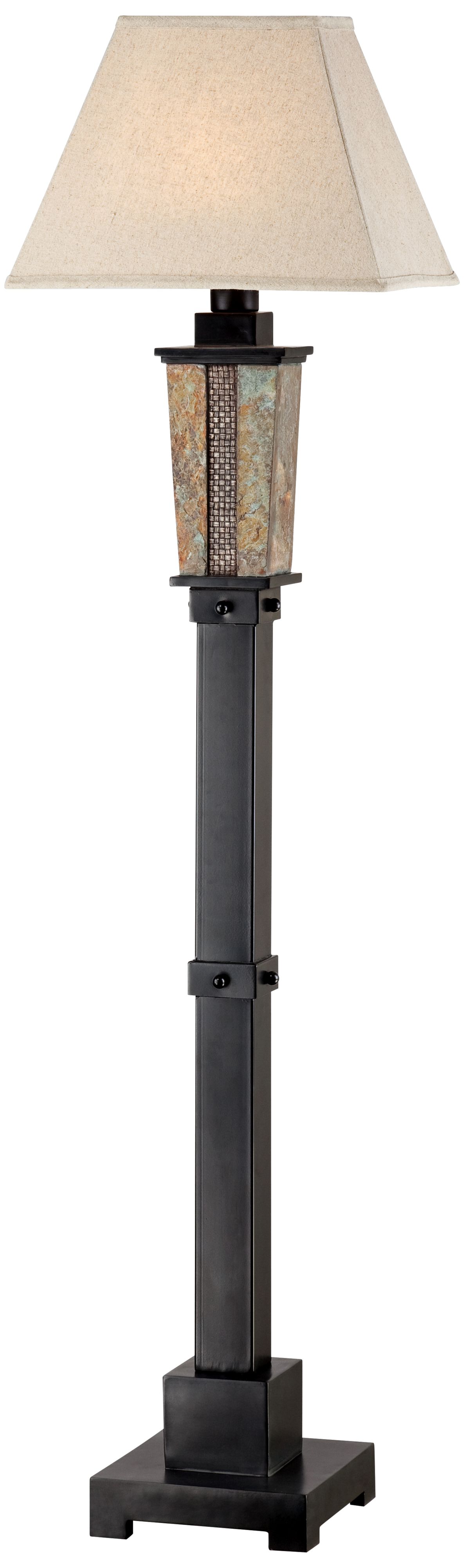 Franklin Iron Works™ Natural Slate Outdoor Floor Lamp