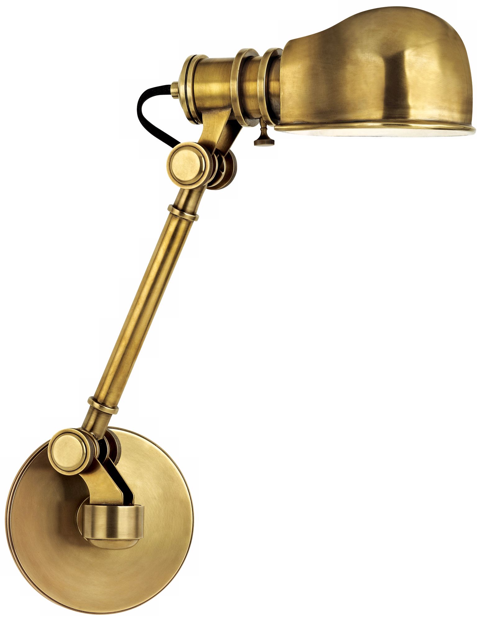 Hudson Valley Aged Brass Laconia Swing Arm Wall Lamp