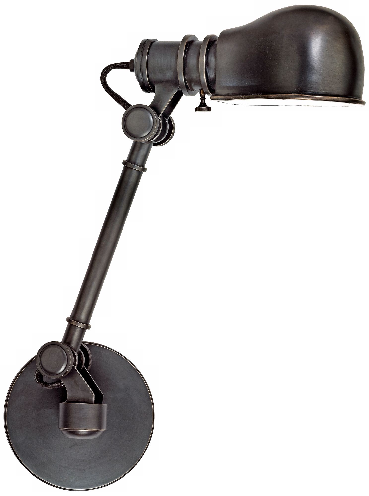 Hudson Valley Laconia Old Bronze Swing Arm Wall Lamp