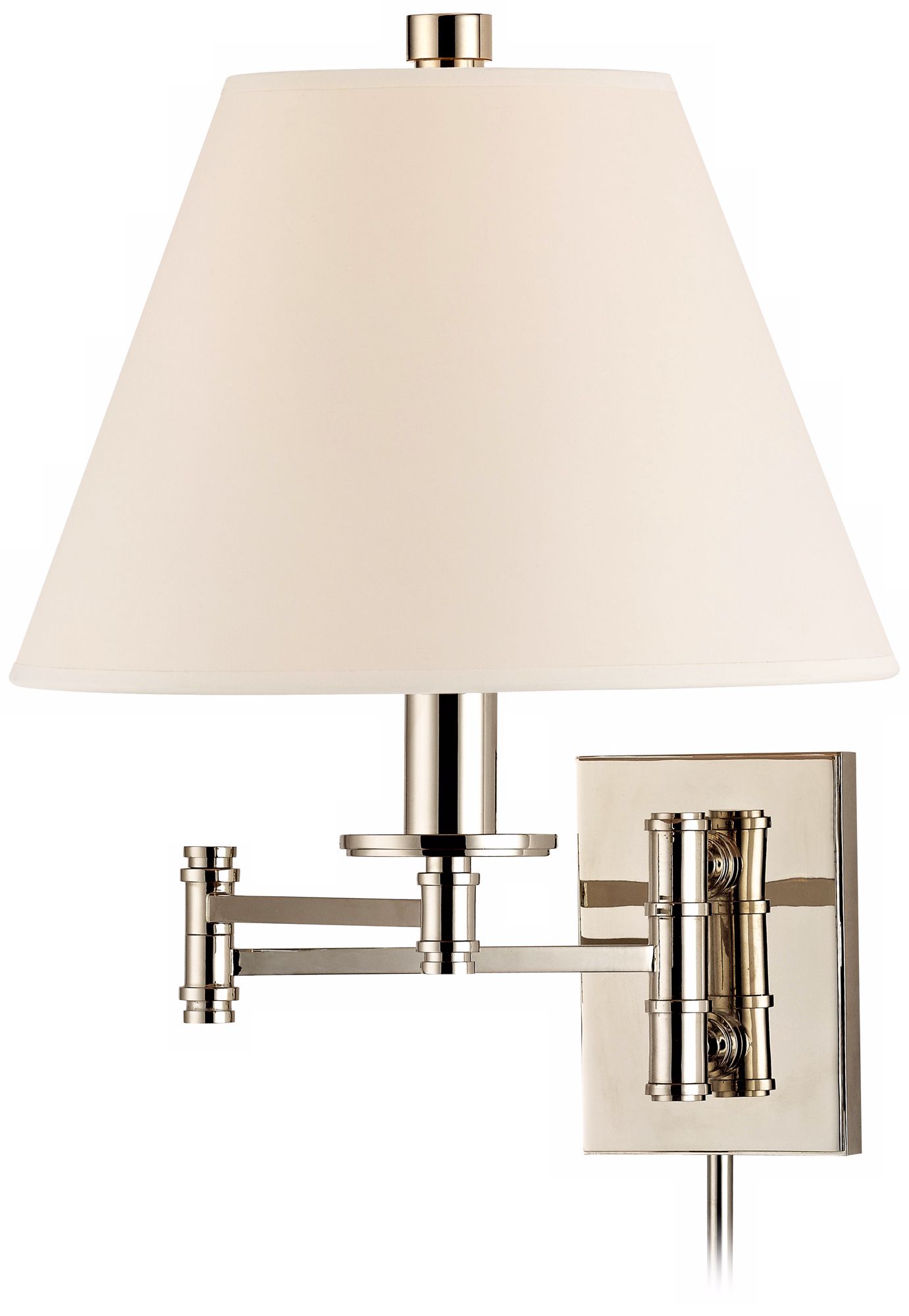 Hudson Valley Nickel Claremont Swing Arm Wall Lamp