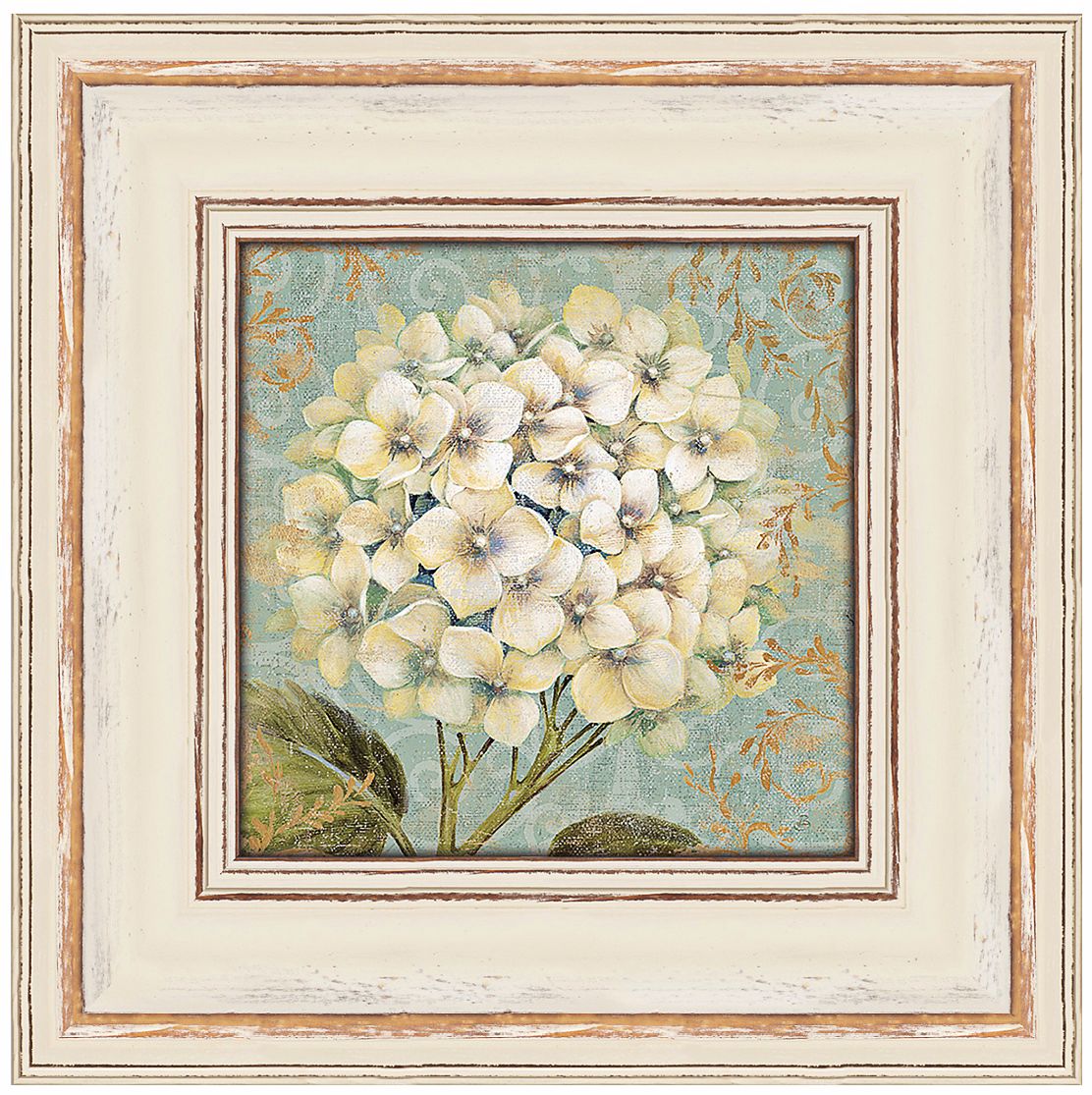 Hydrangea I Framed 20" Square Wall Art