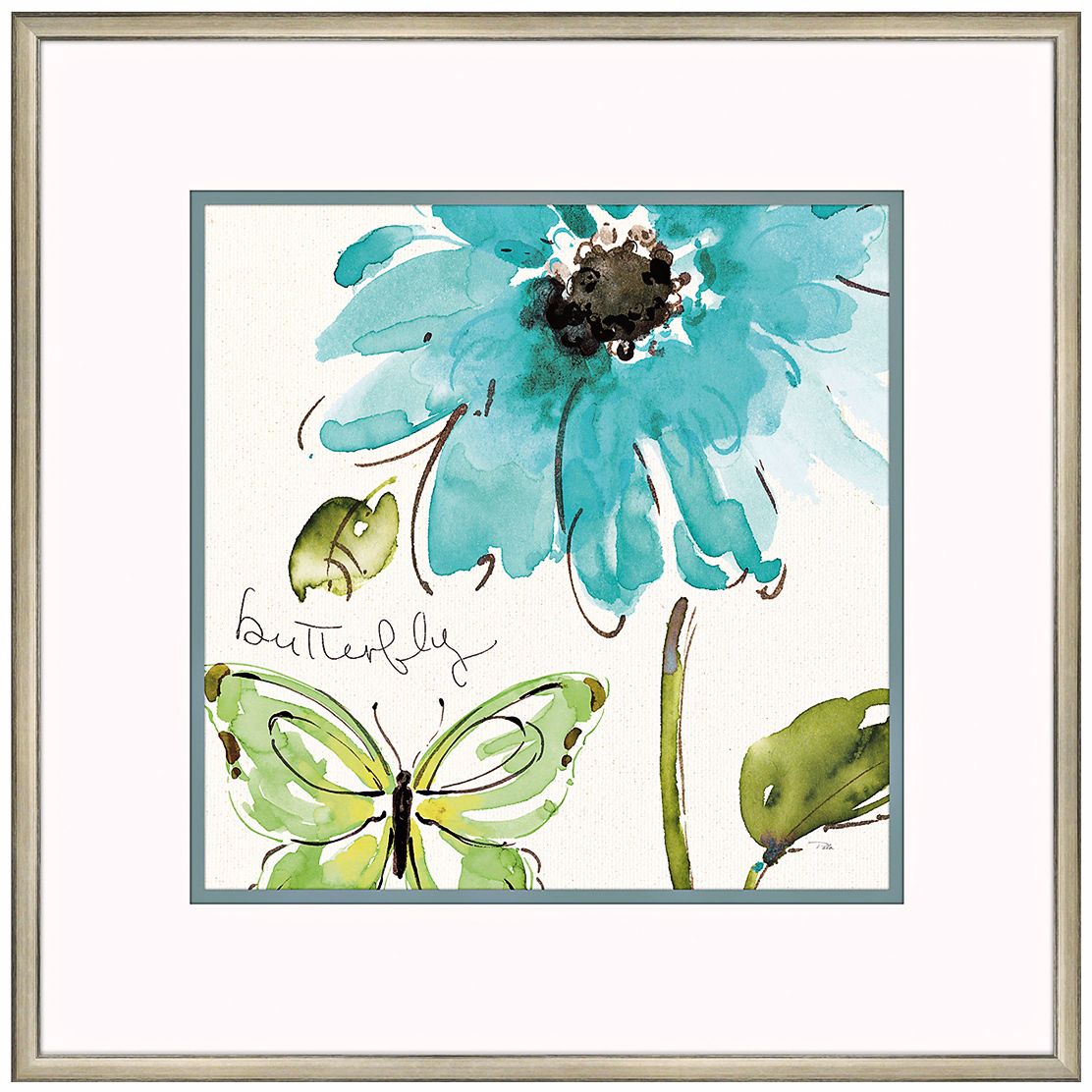 Morning Dew II 19" Square Floral Wall Art