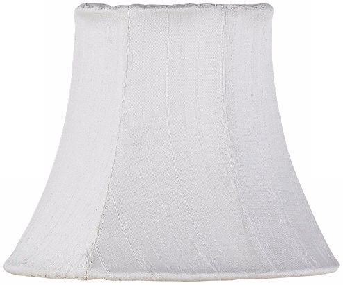 White Silk Shade 3x5x4.25 (Clip-On)