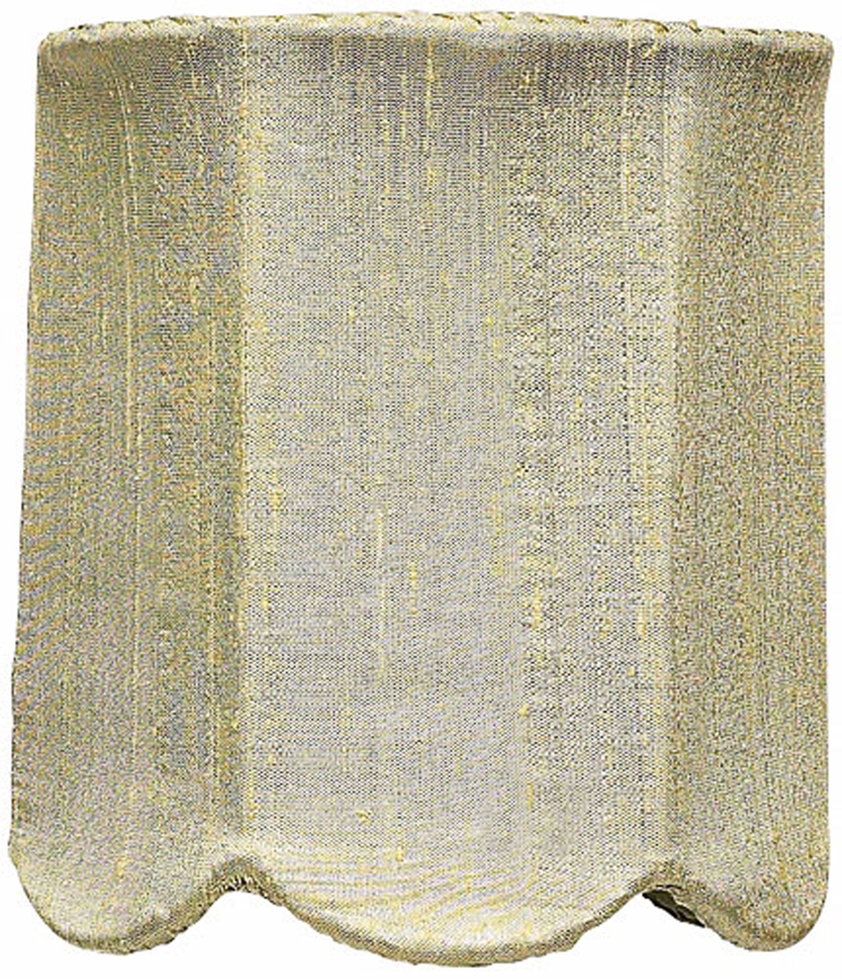 Green Scallop Silk Drum Shade 4x4x4.75 (Clip-On)