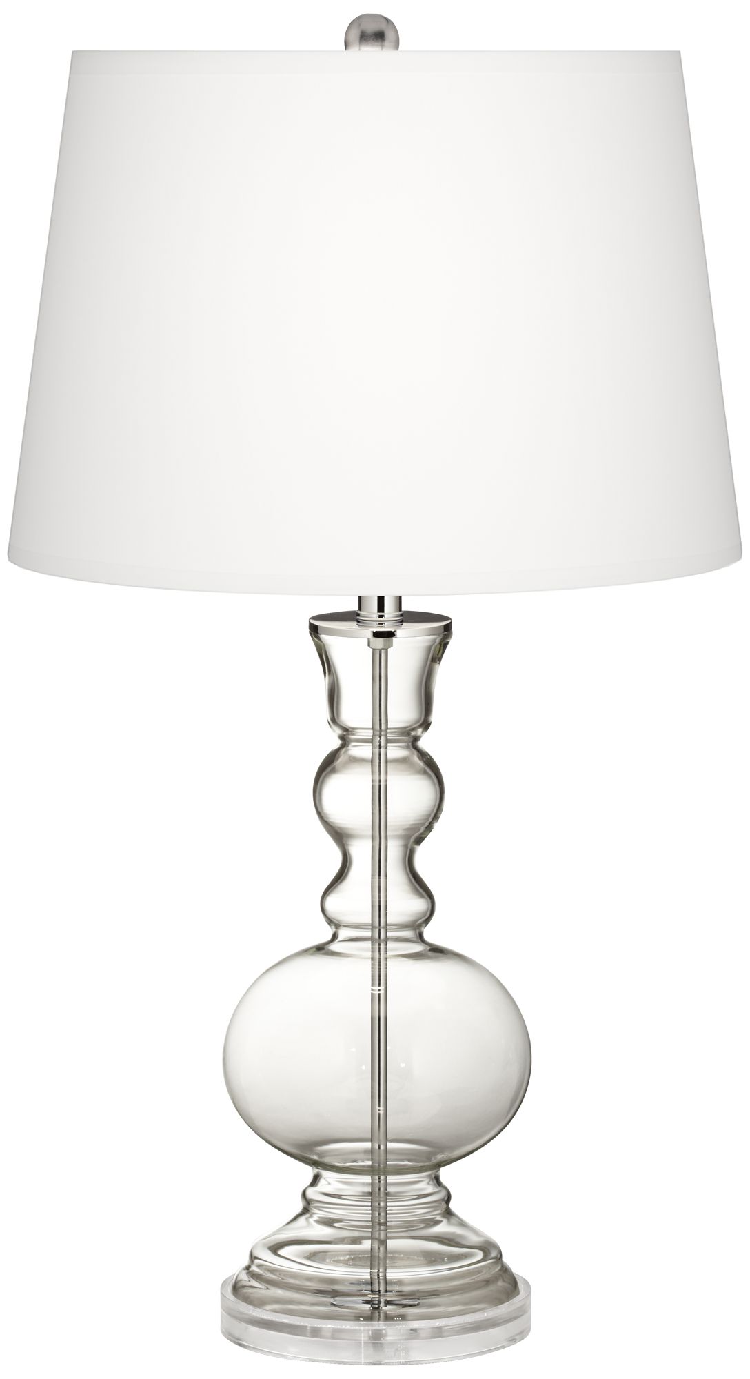 Fillable Clear Glass Apothecary Table Lamp