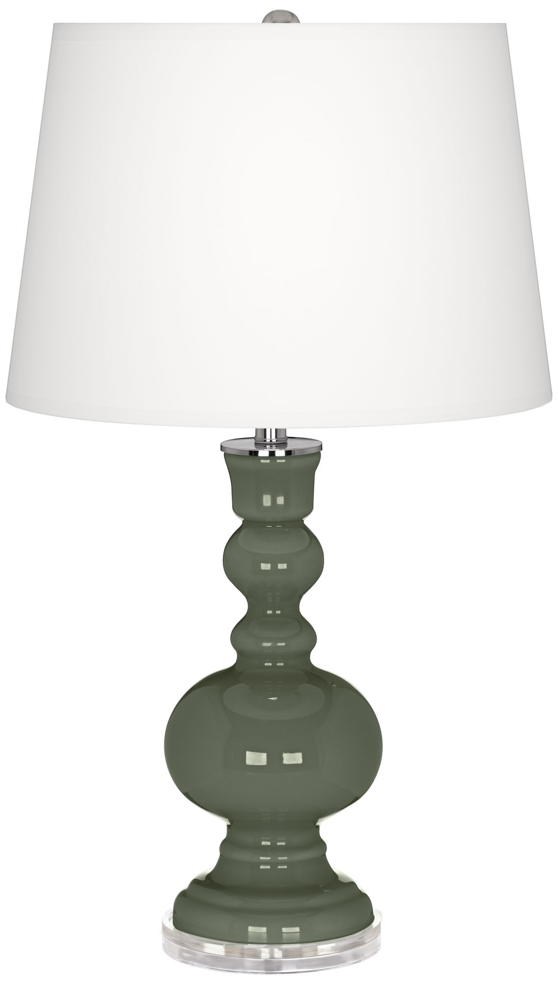 Deep Lichen Green Apothecary Table Lamp
