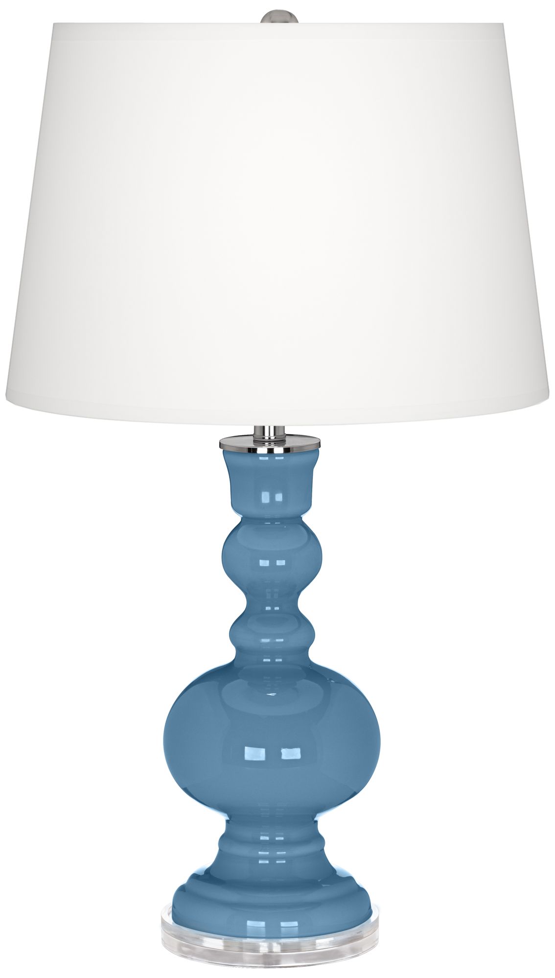 Secure Blue Apothecary Table Lamp