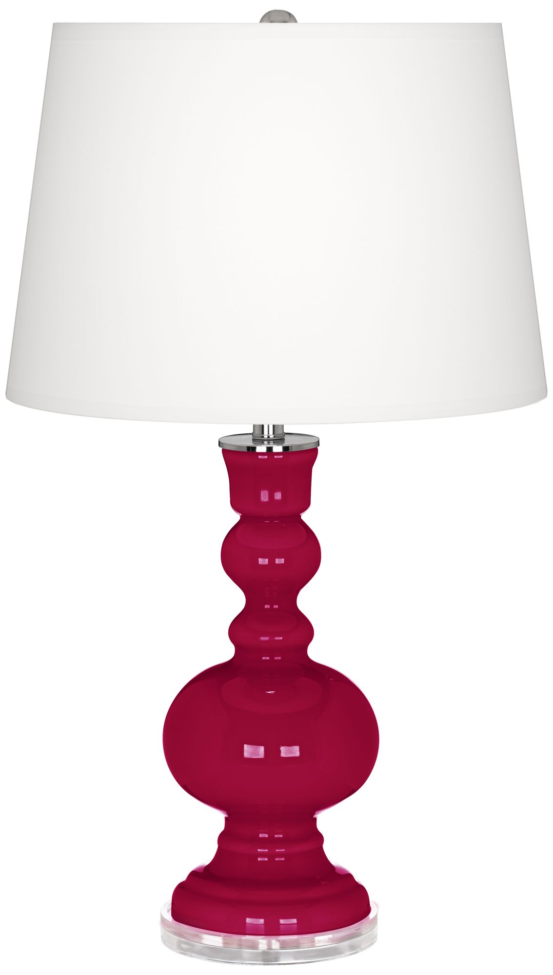 French Burgundy Apothecary Table Lamp