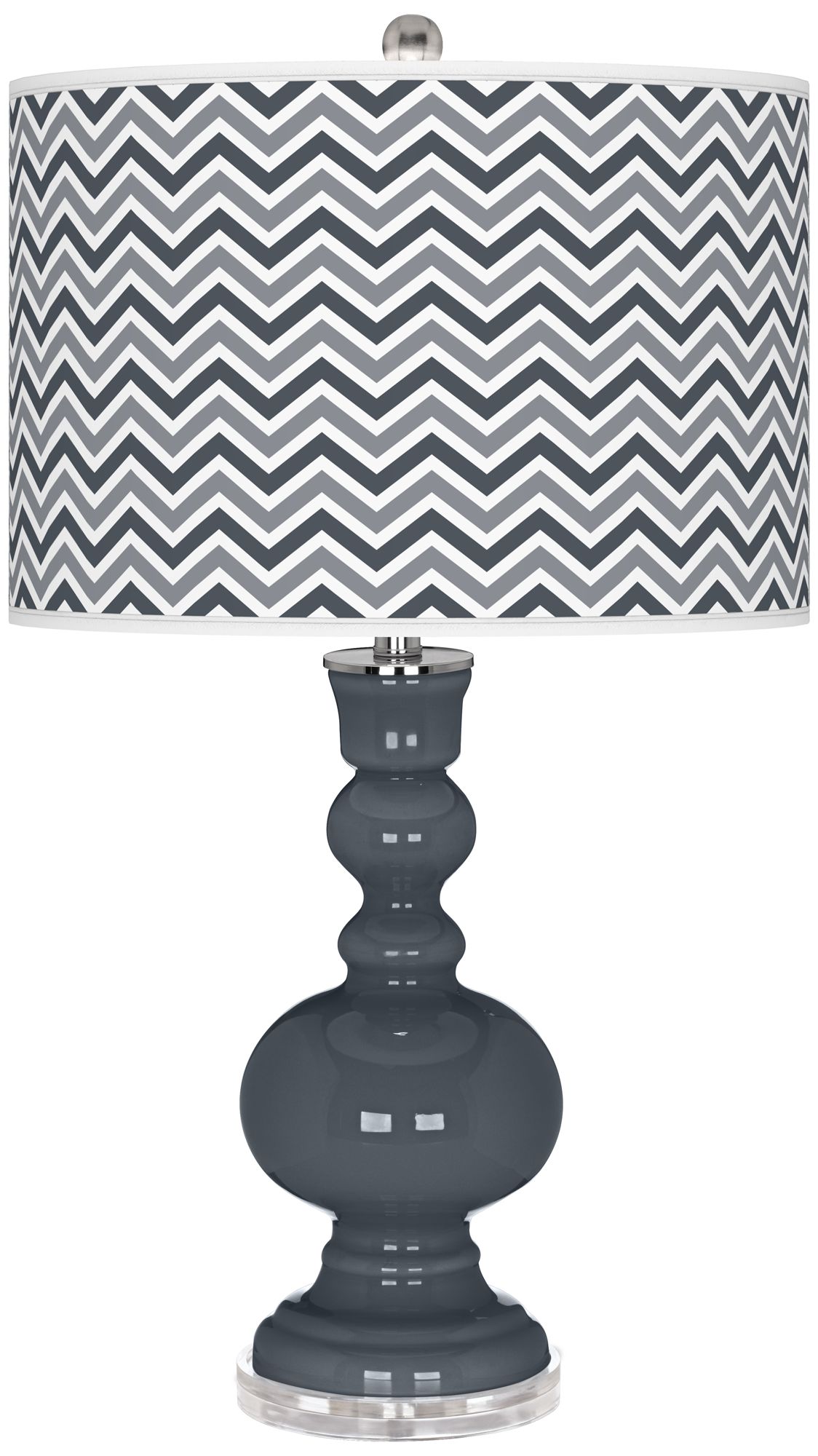Turbulence Narrow Zig Zag Apothecary Table Lamp