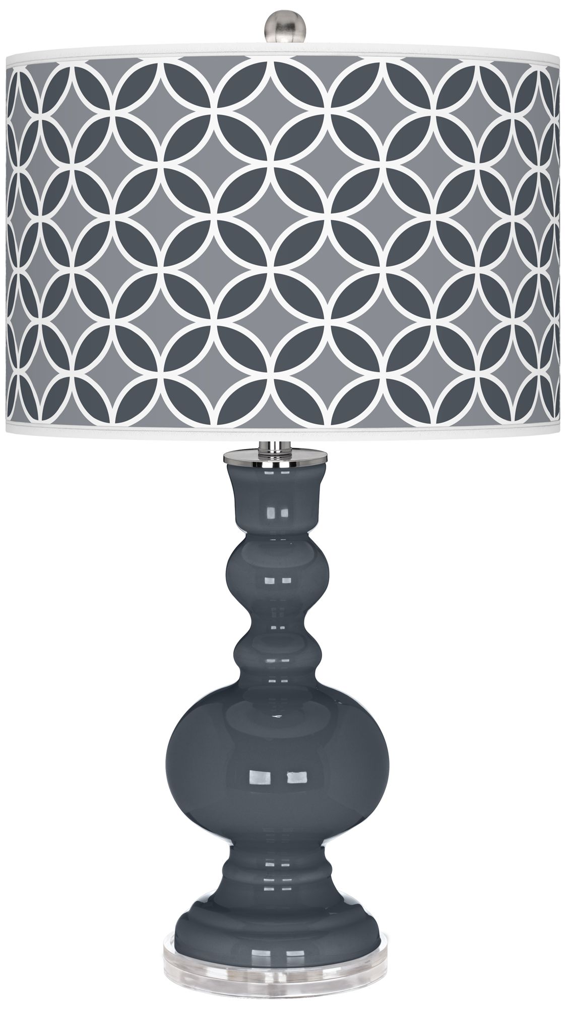 Turbulence Circle Rings Apothecary Table Lamp