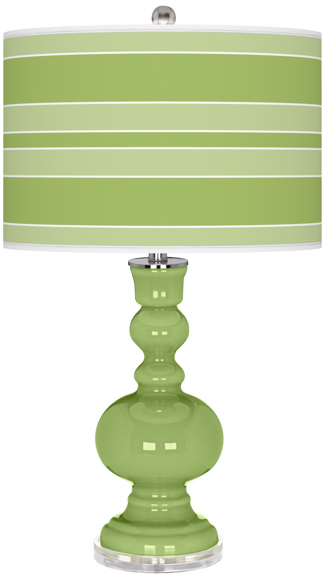 Lime Rickey Bold Stripe Apothecary Table Lamp