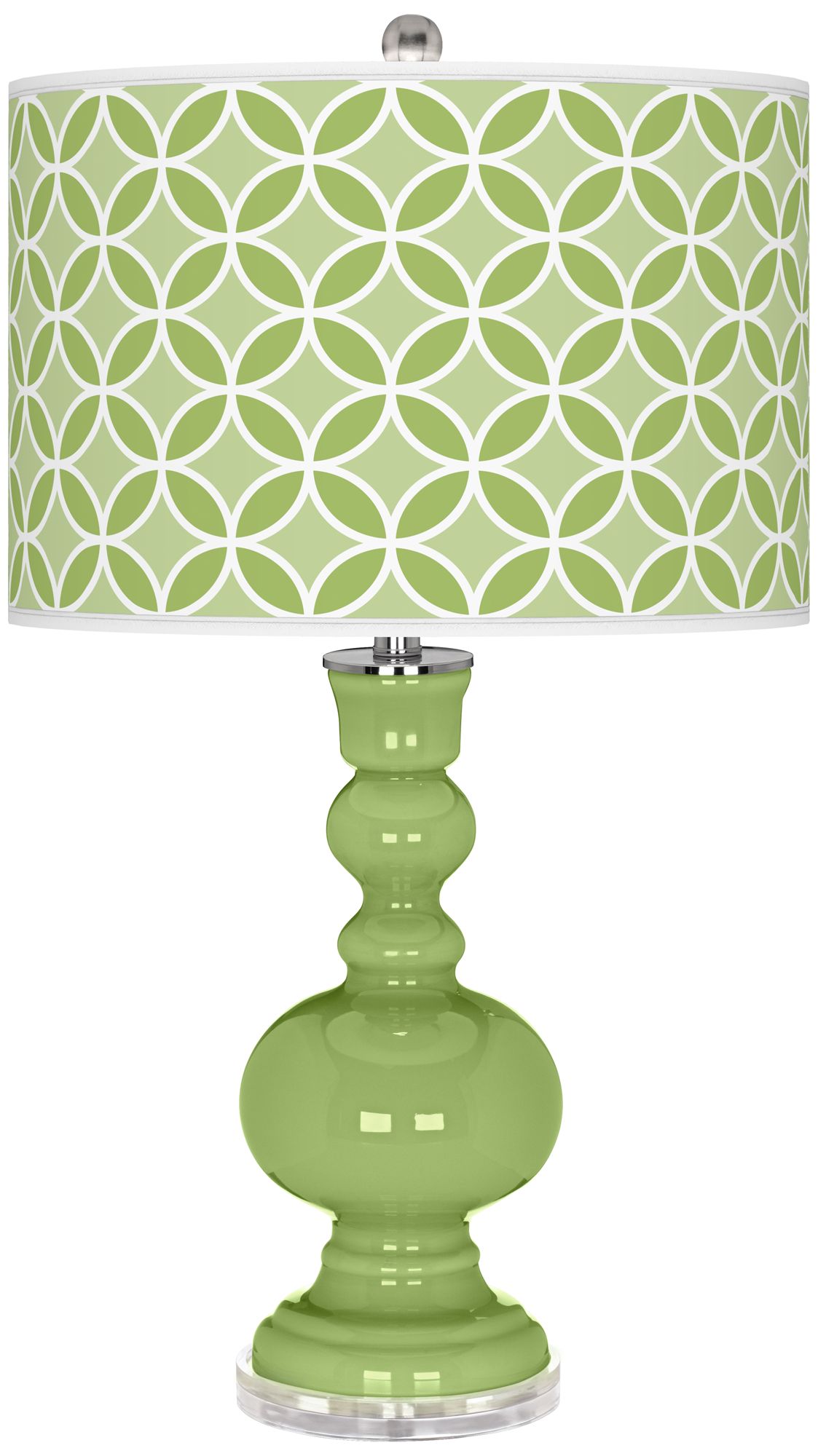 Lime Rickey Circle Rings Apothecary Table Lamp