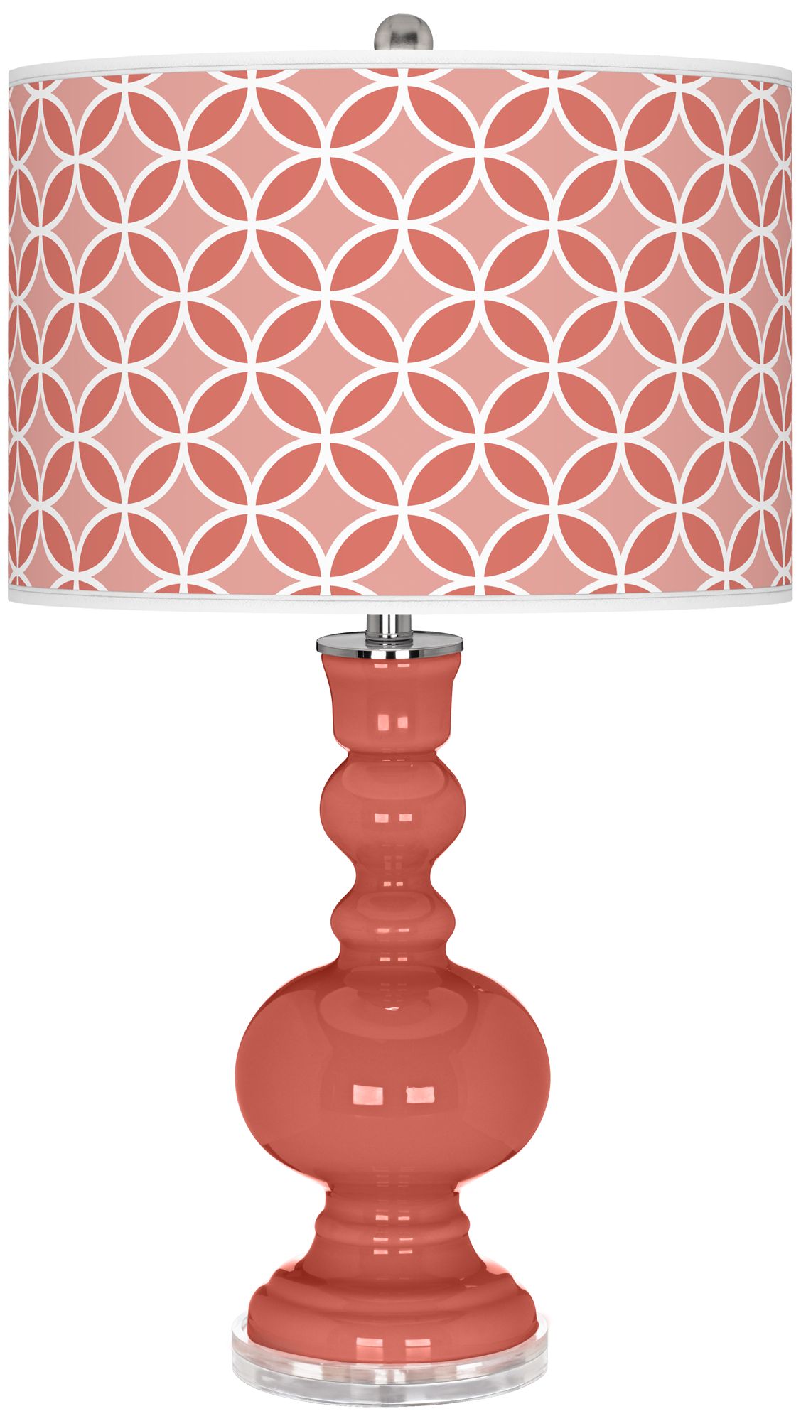 Coral Reef Circle Rings Apothecary Table Lamp