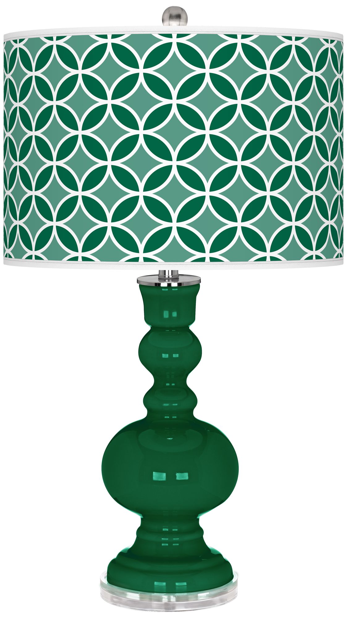 Greens Circle Rings Apothecary Table Lamp