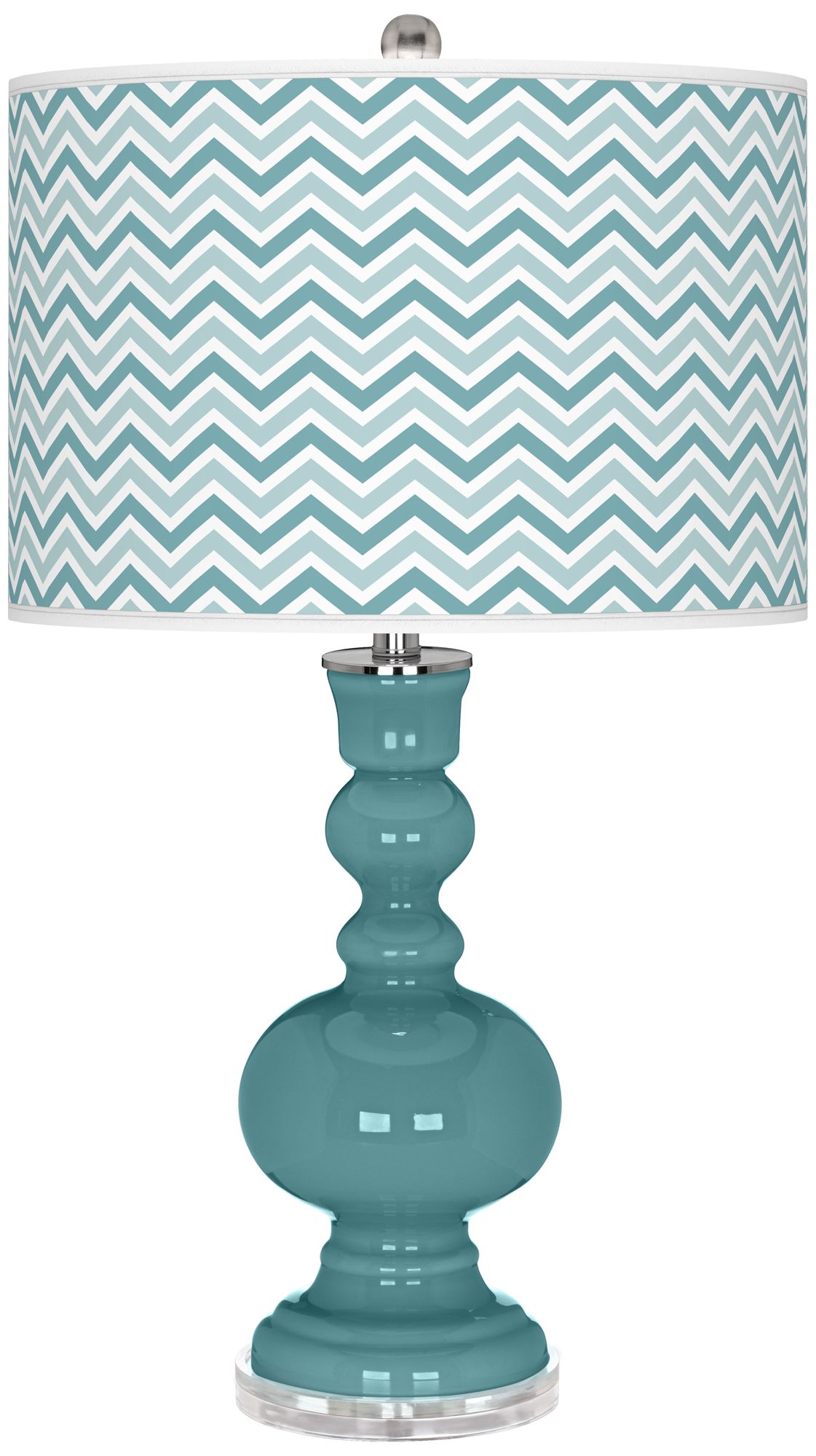 Reflecting Pool Narrow Zig Zag Apothecary Table Lamp