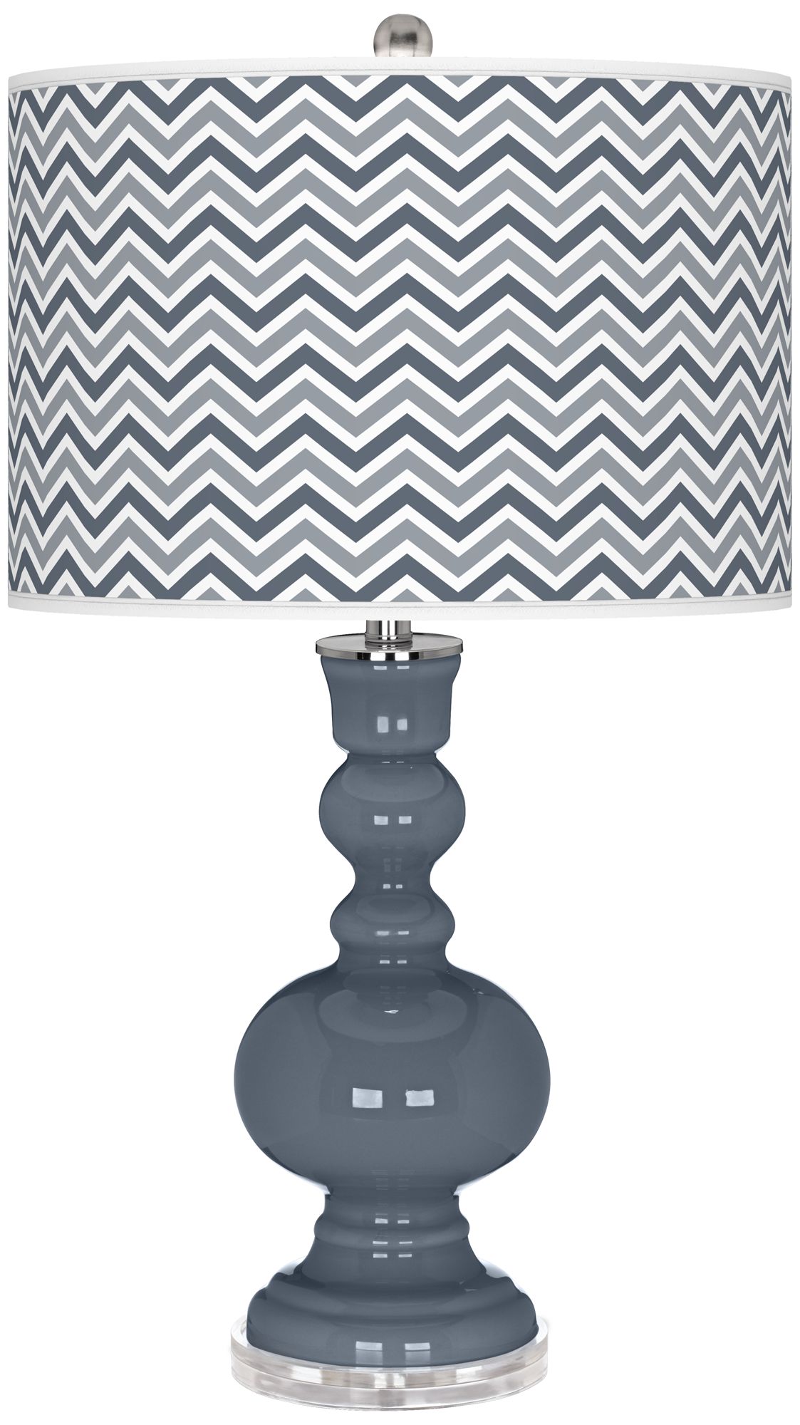 Granite Peak Narrow Zig Zag Apothecary Table Lamp