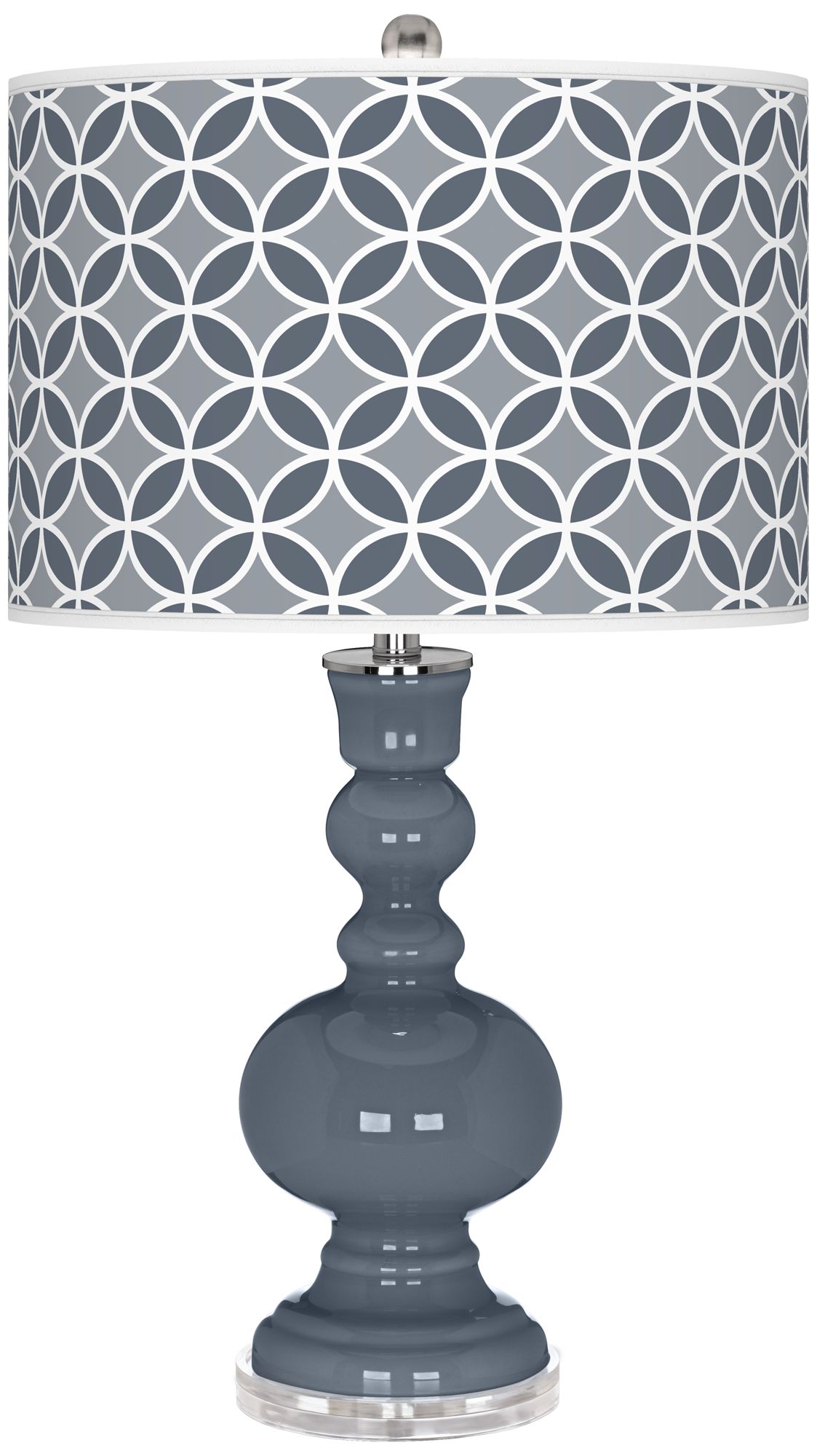 Granite Peak Circle Rings Apothecary Table Lamp