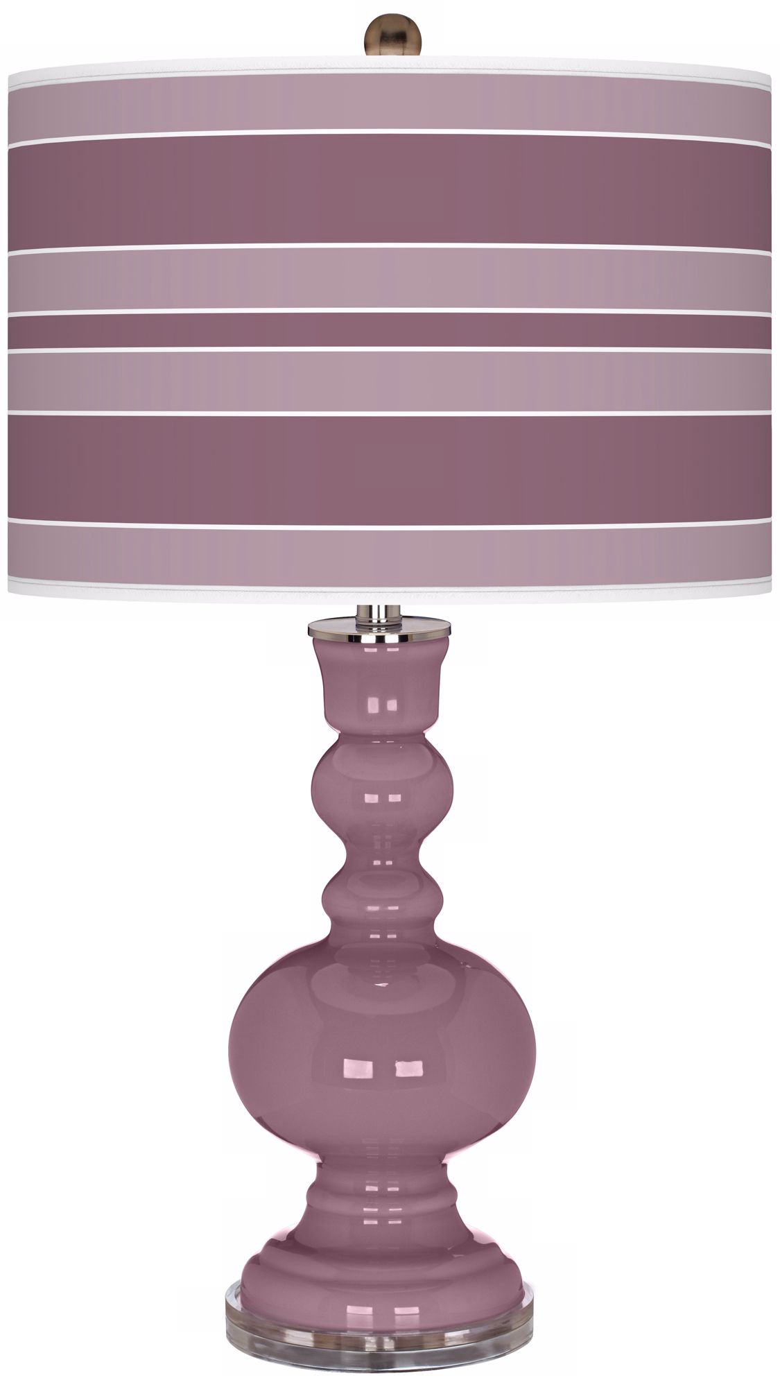 Plum Dandy Bold Stripe Apothecary Table Lamp