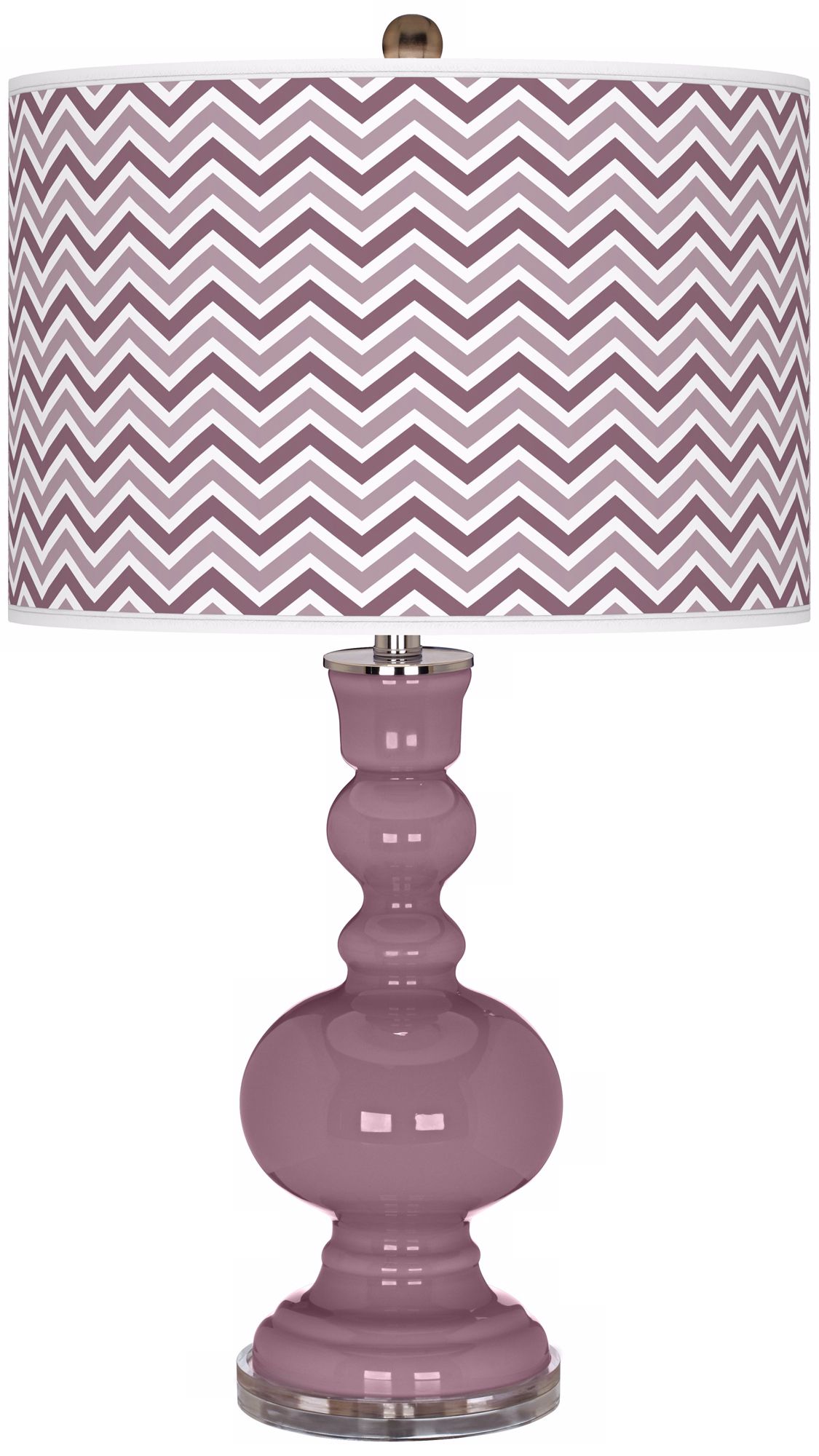 Plum Dandy Narrow Zig Zag Apothecary Table Lamp