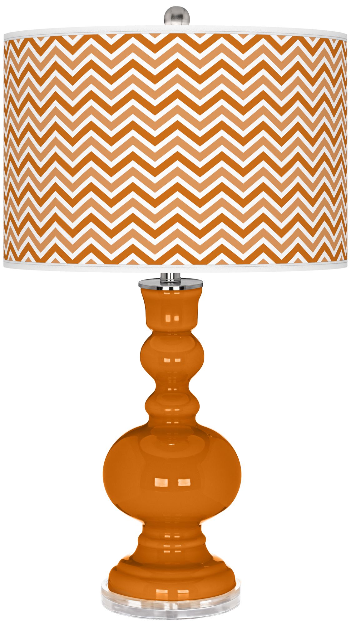 Cinnamon Spice Narrow Zig Zag Apothecary Table Lamp
