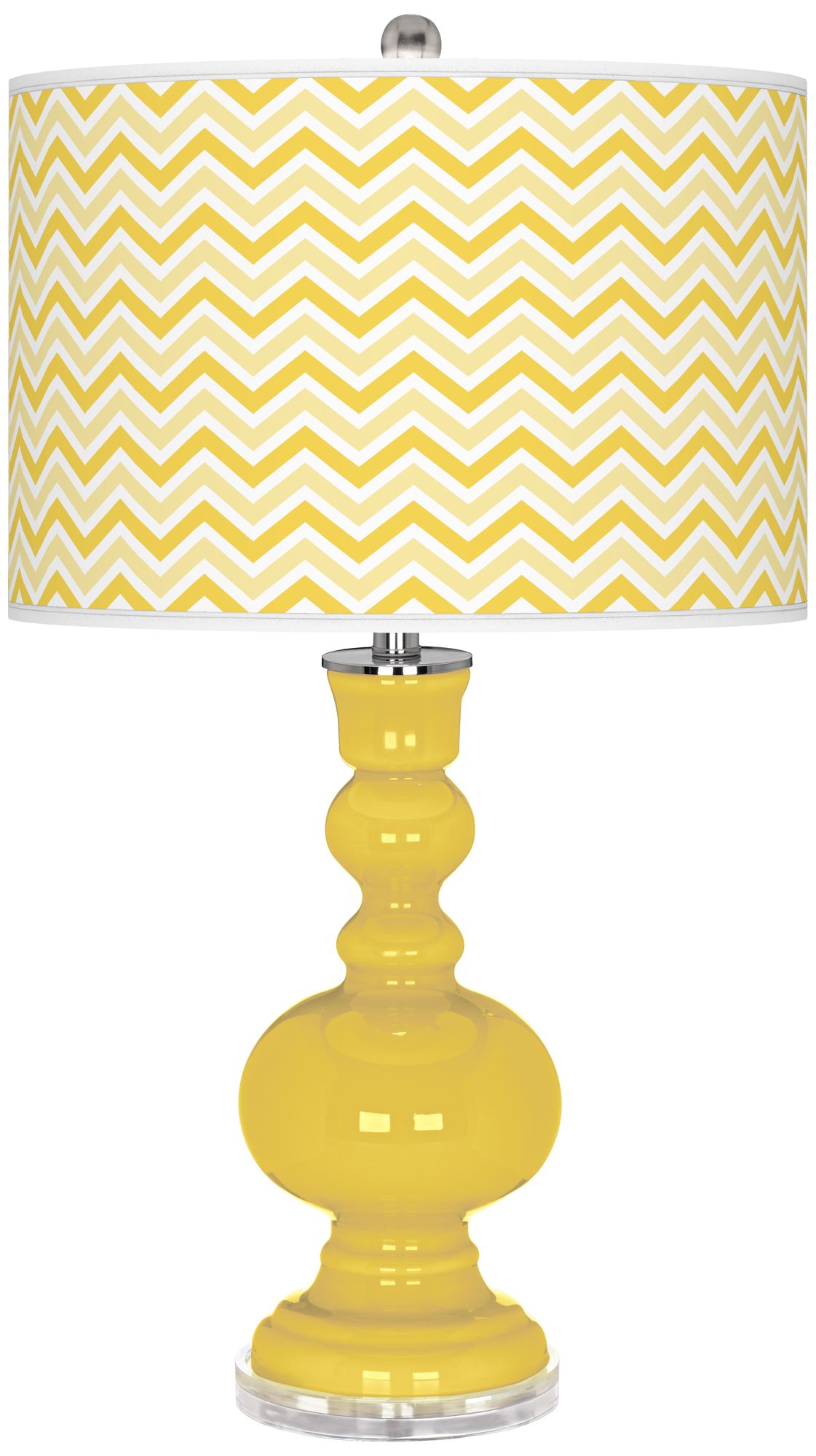 Lemon Zest Narrow Zig Zag Apothecary Table Lamp