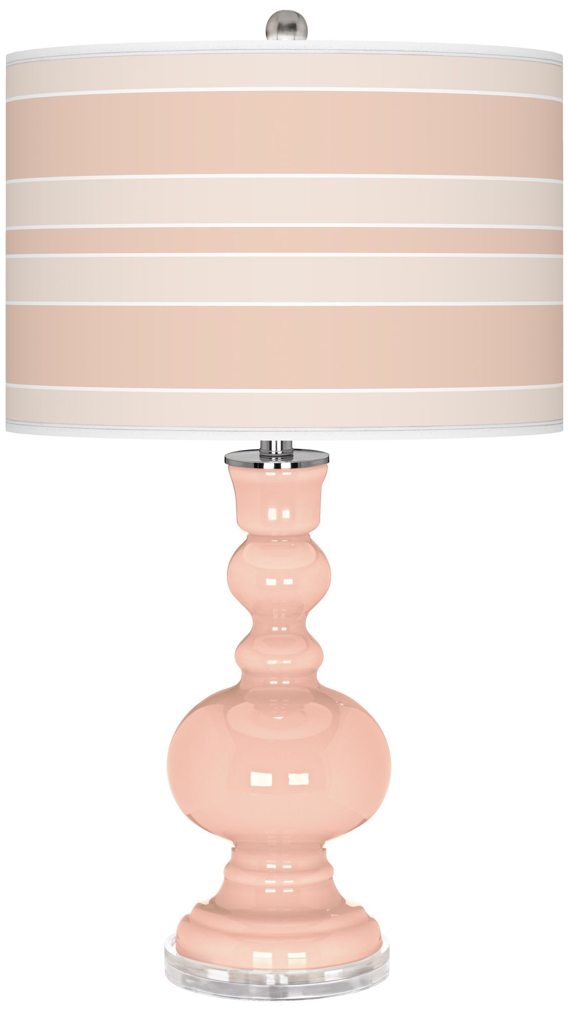 Linen Bold Stripe Apothecary Table Lamp