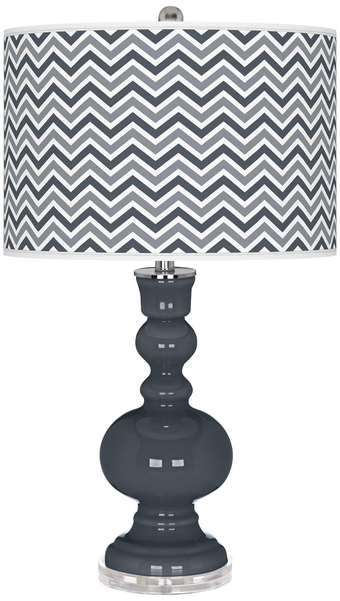 Outer Space Narrow Zig Zag Apothecary Table Lamp
