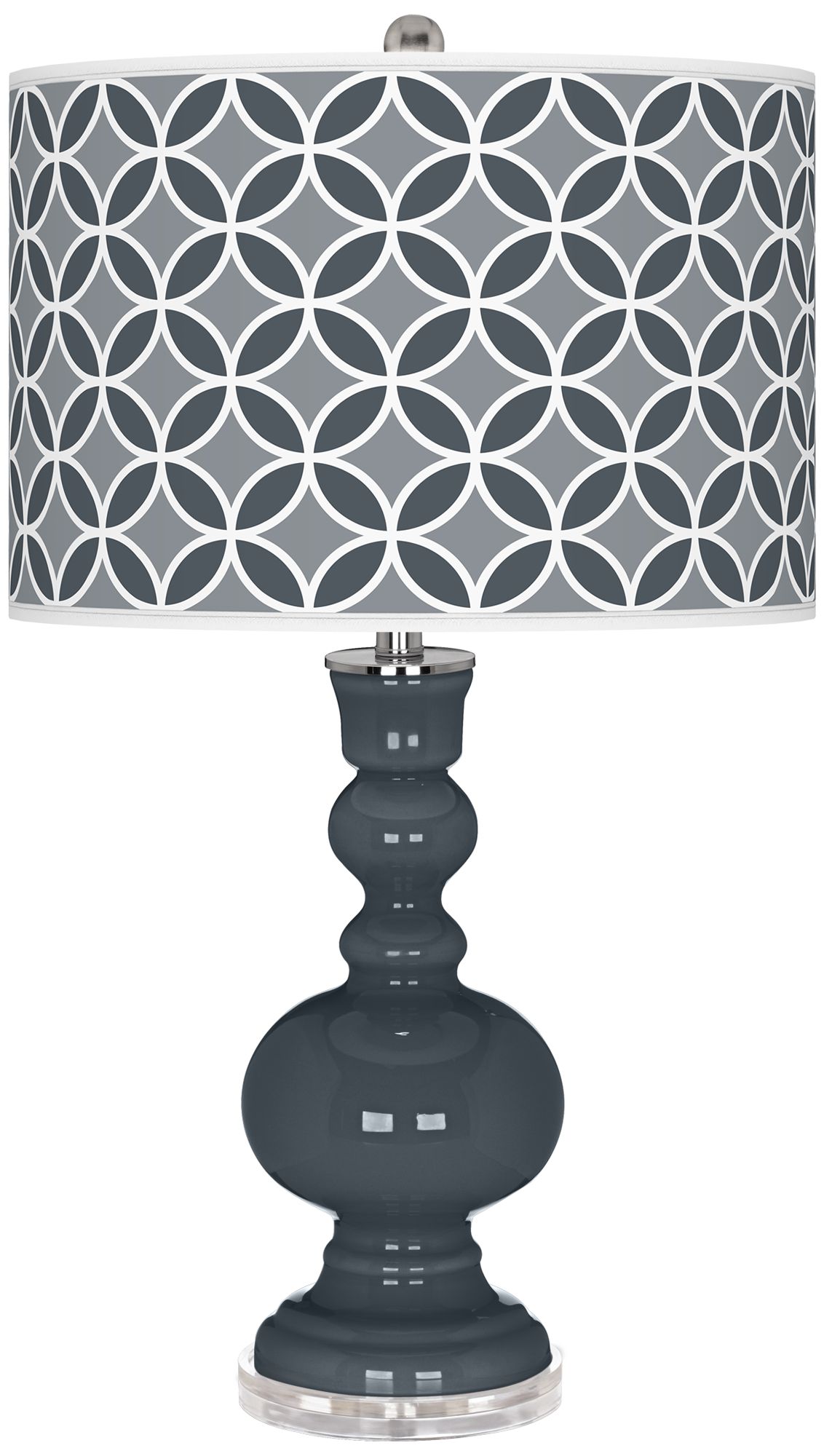 Outer Space Circle Rings Apothecary Table Lamp