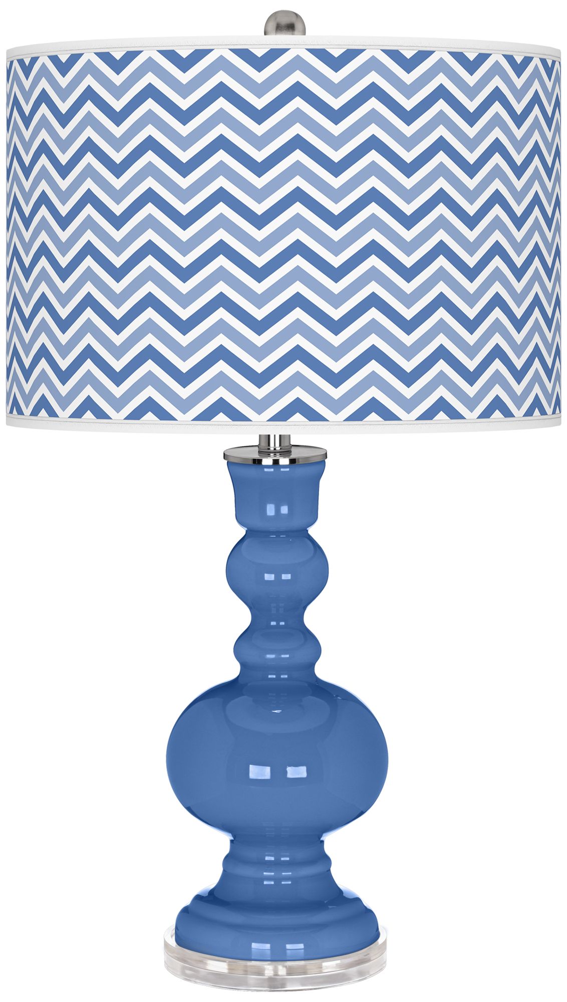 Dazzle Narrow Zig Zag Apothecary Table Lamp