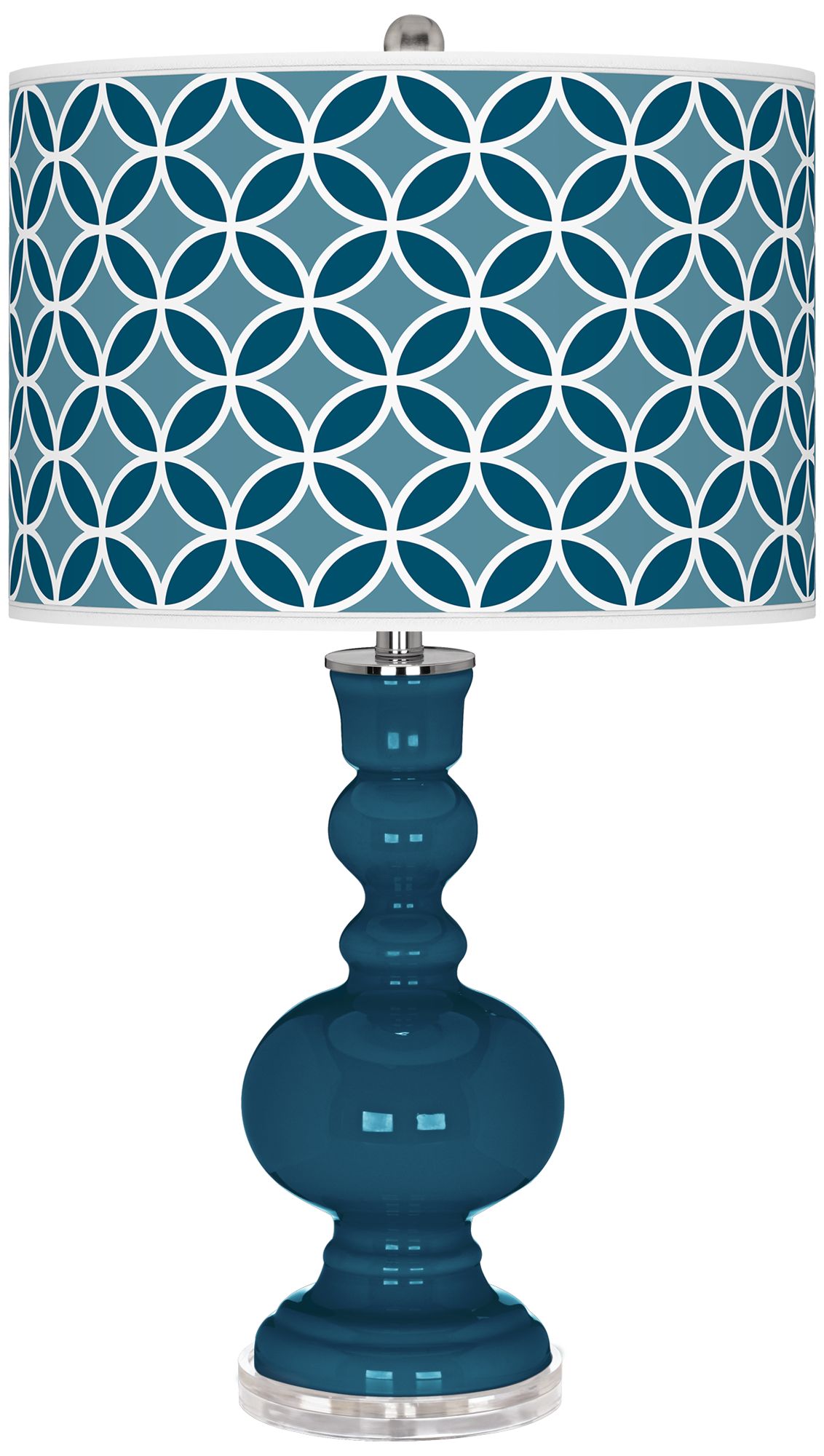 Oceanside Circle Rings Apothecary Table Lamp