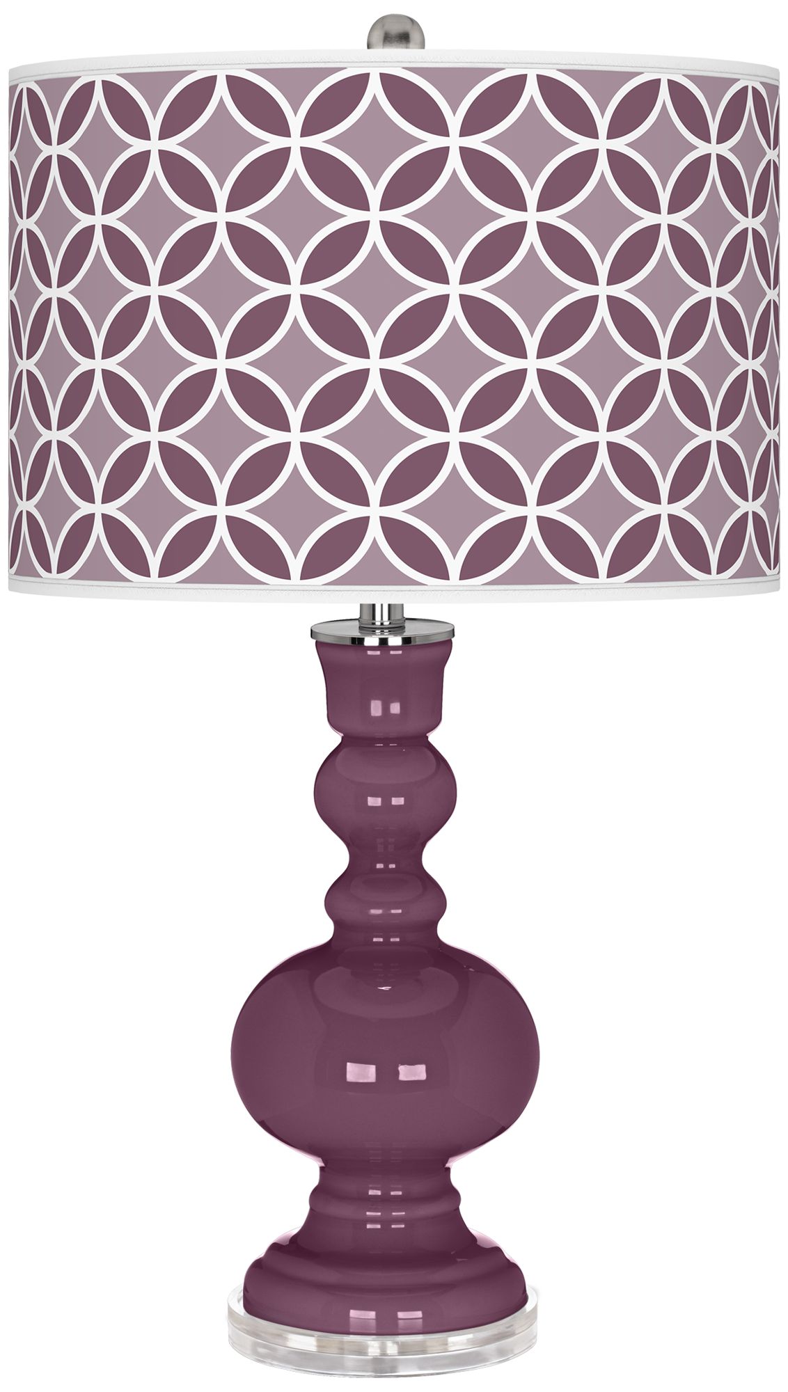 Grape Harvest Circle Rings Apothecary Table Lamp